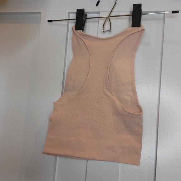 NWT - FREE PEOPLE OB754543 Evening Sand Pink Sports Bra (Size XS) MSRP $48 - Picture 4 of 4